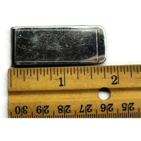 Money Clip Engravable Stainless Steel Credit Card Cash ID Holder Silver - Picture 5 of 7